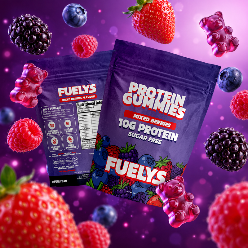 Fuelys Mixed Berry Protein Gummies