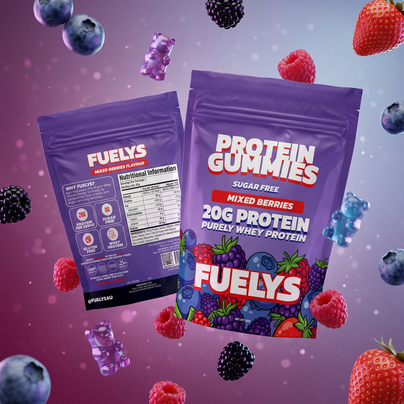 Pre Order — Fuelys Mixed Berry Protein Gummies