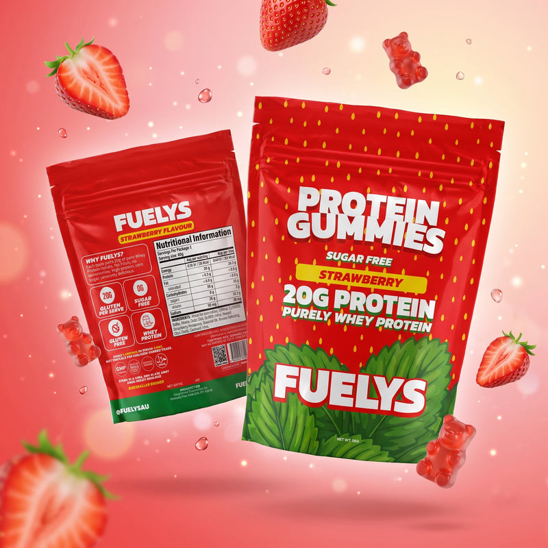 Fuelys Strawberry Protein Gummies